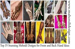 Mehndi Designs for Front and Back Hand