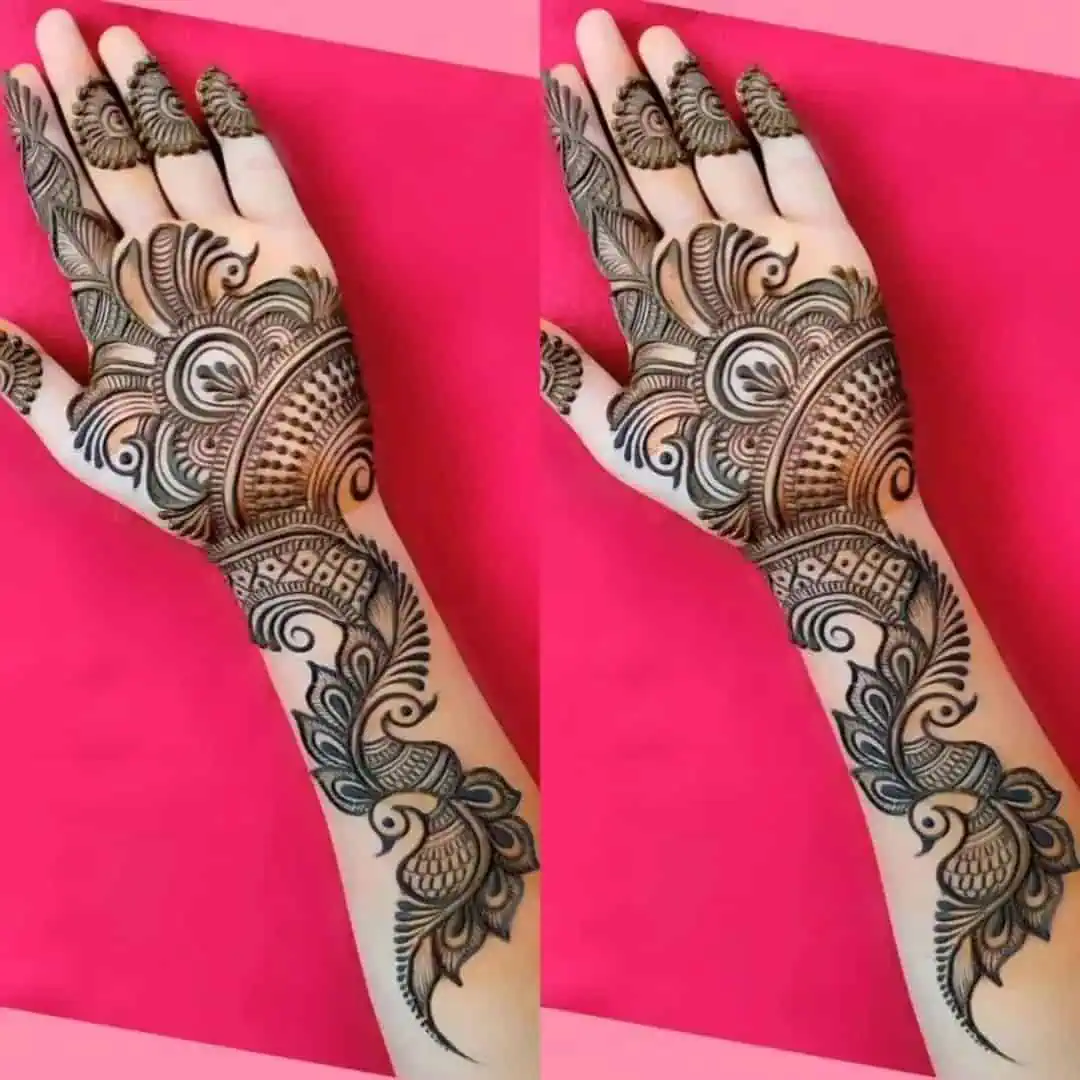 Mehndi Designs for Front and Back Hand