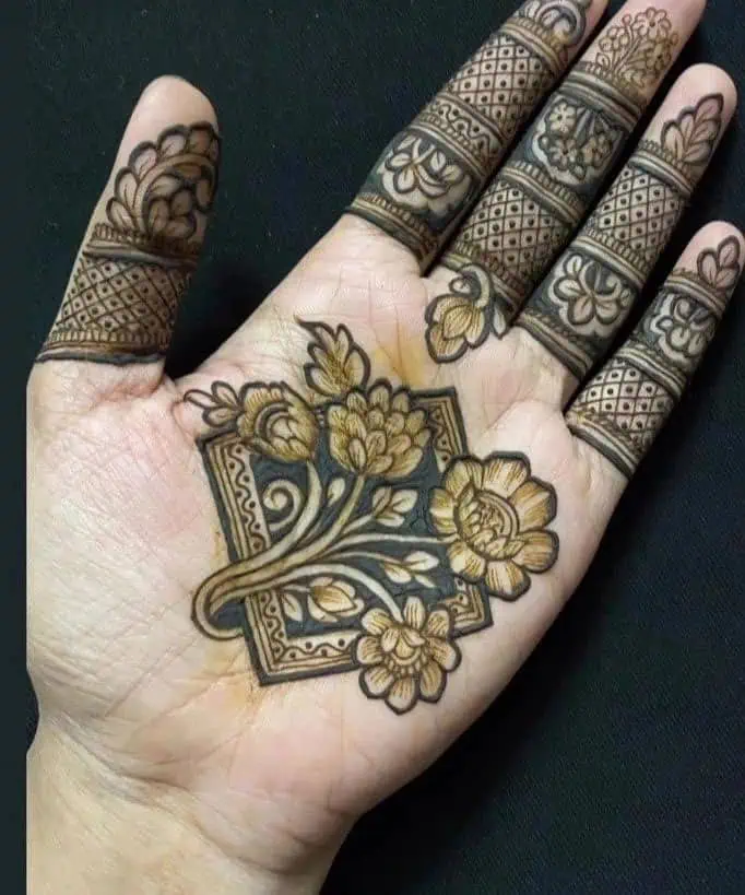 Mehndi Designs for Front and Back Hand