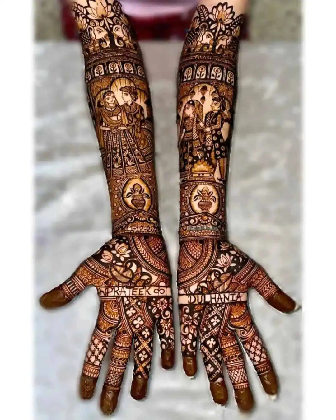 Pakistani Mehndi Design for Bridal