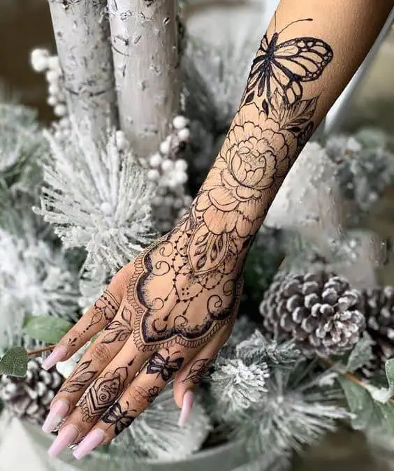 Henna Tattoo Design Hand