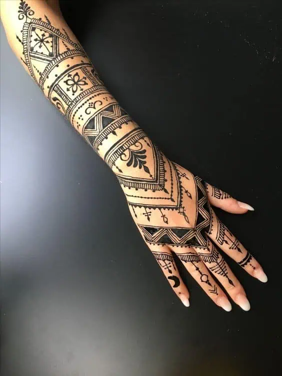 Henna Tattoo Design Hand