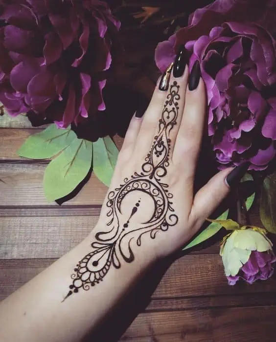 Henna Tattoo Design Hand