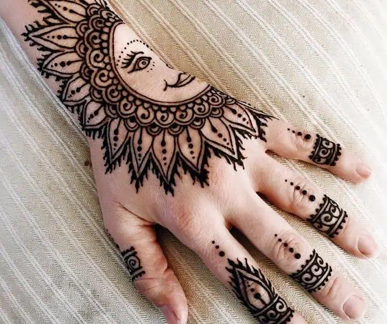 Henna Tattoo Design Hand