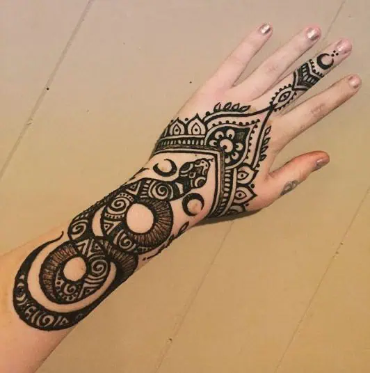 Henna Tattoo Design Hand