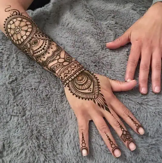 Henna Tattoo Design Hand